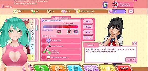 Cute Anime Girl Vtuber Plays Crush Crush Uncensored 2